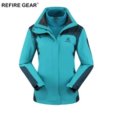 Refire gear, 3 в 1, уличная ветровка, куртки для женщин, водонепроницаемая, теплая, для походов, кемпинга, флисовое пальто, для рыбалки, треккинга, куртка, одежда
