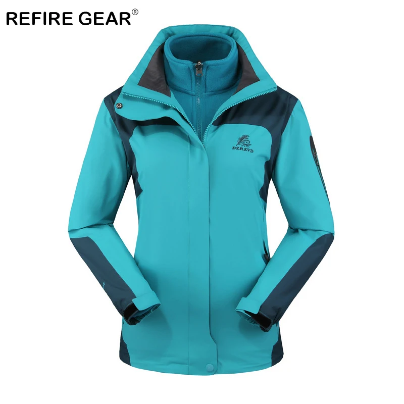 ReFire Gear 3 In 1 Outdoor Windjack Jassen Vrouwen Waterdicht Warm Wandelen Camping Fleece Jas Vissen Trekking Jas Kleding ReFire Gear 3 In 1 Outdoor Windjack Jassen Vrouwen Waterdicht Warm Wandelen Camping Fleece Jas Vissen Trekking Jas Kleding