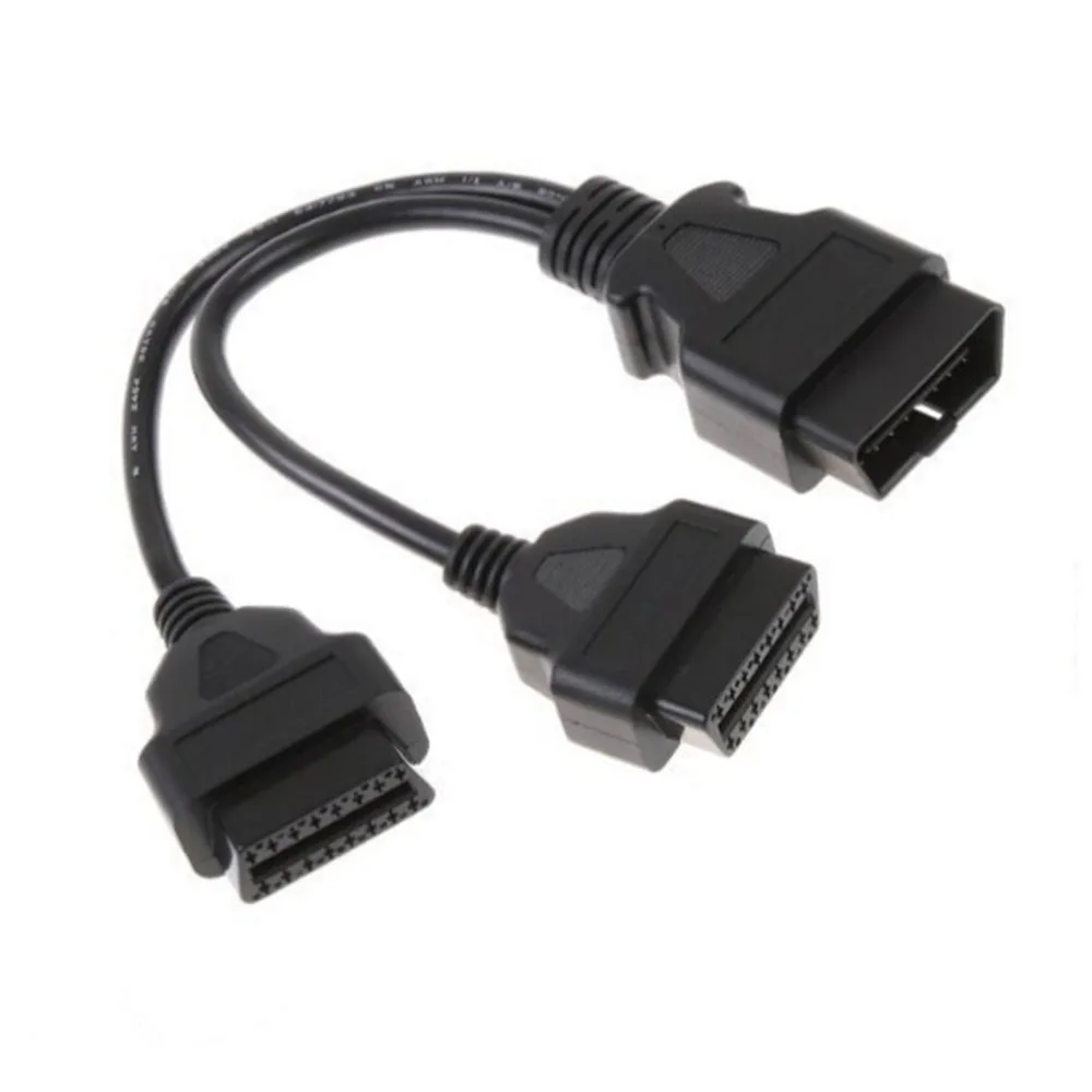 Obd 2 кабель адаптер сплиттер 16 контактный удлинитель мужской двойной женский