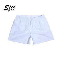 Sfit спортивные мужские пляжные шорты для серфинга Плавки на шнурке купальник со средней посадкой однотонная Одежда для пляжа больших размеров