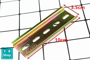 

1pcs 10cm din rail C45 Guide Mounting clip Installation track fixed 3.5cm Wiring row fixed MCB fixing seat rail