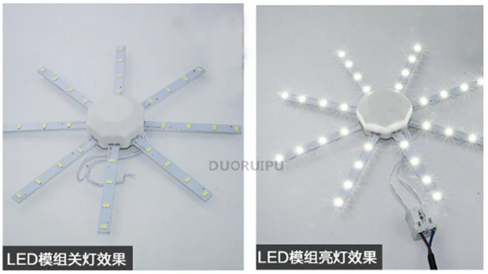 10 шт. светодиодный потолочный светильник 5730SMD 12 Вт Высокий Яркий Белый осьминог круглый кухонный светильник для спальни энергосберегающий