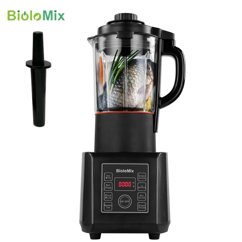 

BPA FREE 1.75L Glass Jar Digital Cooking Blender Hot Soup Maker Cooker Mixer Juicer Food Grinder Processor With Heating Function