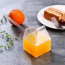 Горячая u s стеклянная оригинальная бутылка жаростойкая Fred и Friends стеклянная банка для молока Creamer теленок Половина мини коробка кувшин для молока в виде молочной кружки