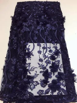 

2018 Latest French Nigerian Laces Fabrics High Quality Tulle African Laces Fabric Wedding African French Tulle Lace(ZX-10-18