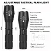 Powerful G700 Flashlight Cree XML T6 L2 led Aluminum Waterproof Zoom Camping Torch Tactical light AAA 18650 Rechargeable Battery ► Photo 3/6