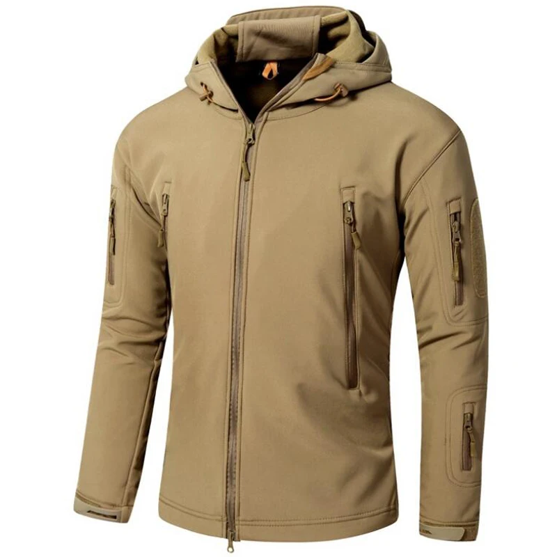 

Military Winter Jacket Men Army Tactical Coats Soft shell Fleece Outerwear Camouflage Jackets 5XL Waterproof Track Hunt Clothes