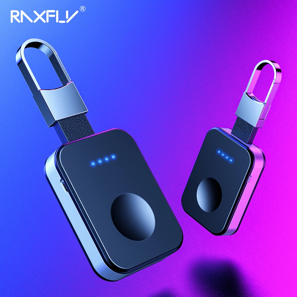 

RAXFLY Qi Wireless Charger For i Watch 2 3 4 950mah Power Bank For Apple Watch External Battery Pack Mini Wireless Charger Dock