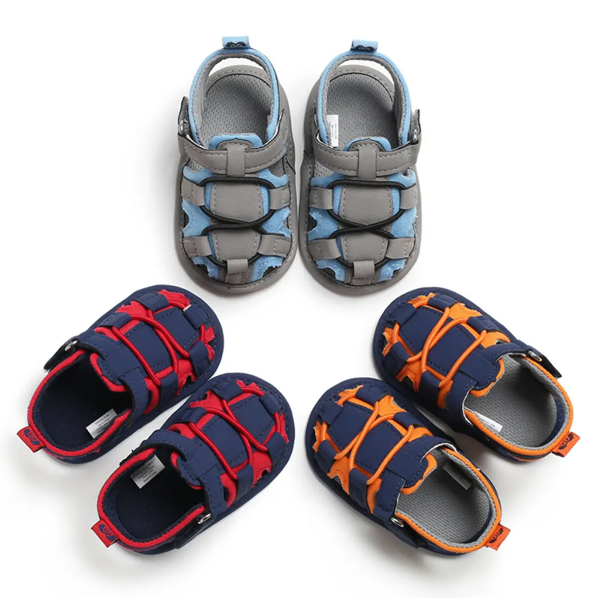 Летние детские сандалии модные Повседневное мягкой кроватки кожаная обувь для маленьких мальчиков и девочек новорожденных малышей Hollow сандалики для детей, которые учатся ходить