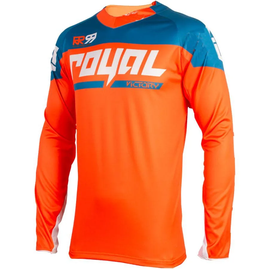 moto cross Jersey Майо ciclismo горные mtb майки moto rcycle горный велосипед moto Jersey XC BMX DH футболка одежда - Цвет: Оранжевый