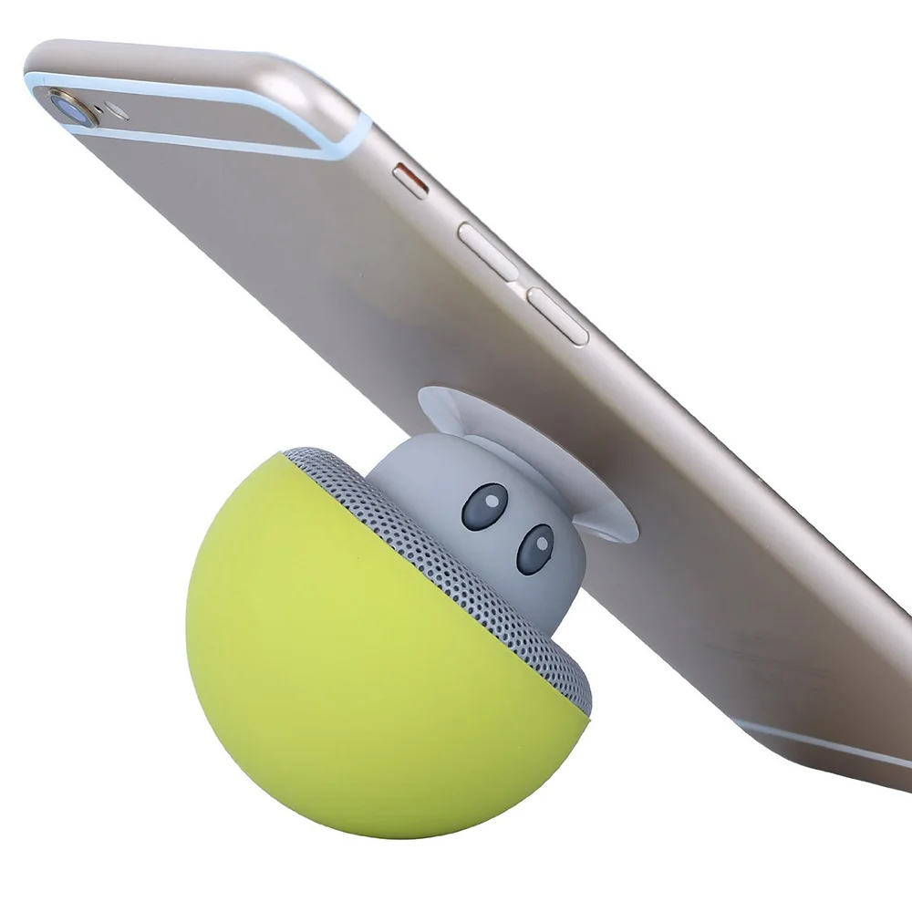 

Pop Cute Mushroom Bluetooth Speaker Mini Portable Wireless Speakers With Microphone Suction MP3 Music Subwoofer for Smartphone