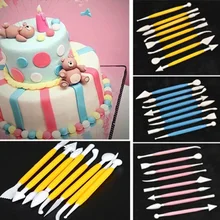 8 шт./лот 16 Вышивка Крестом Картины Фондант торт украшение цветок Сахар ремесло моделирование Инструменты глины Помады Украшения Торта Инструменты