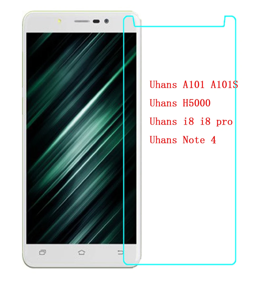 Закаленное стекло Uhans Note A101 A101S для I8 / Pro стеклянная пленка защитная экрана 4