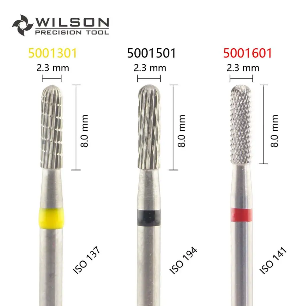 

WILSON-Cylindrical Shape ISO 141 023 - Other Cut - HP Tungsten Carbide Dental Lab burs 5001301 5001501 5001601