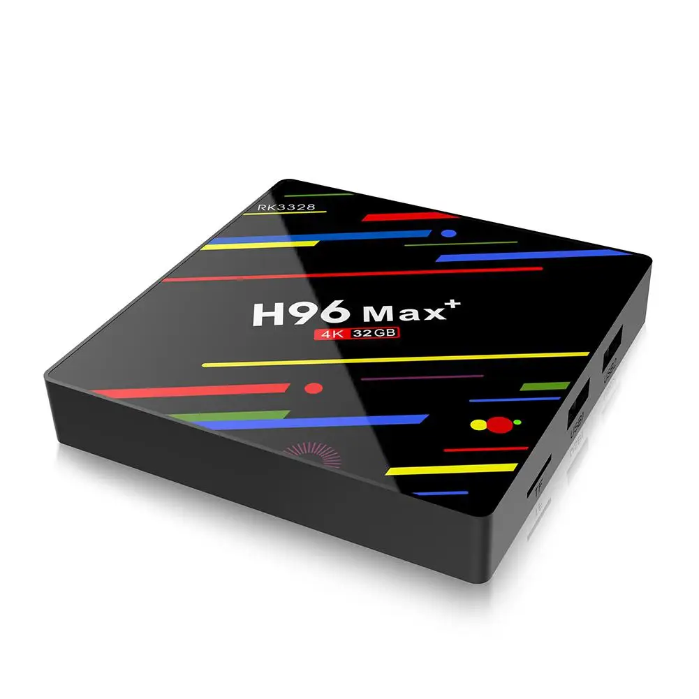 H96 Max + 4G 32 ГБ ТВ Android 8,1 Smart ТВ коробка RK3328 Quad-Core 64bit Cortex-A53 Full HD WiFi BT 4,1 Smart Декодер каналов кабельного телевидения r20