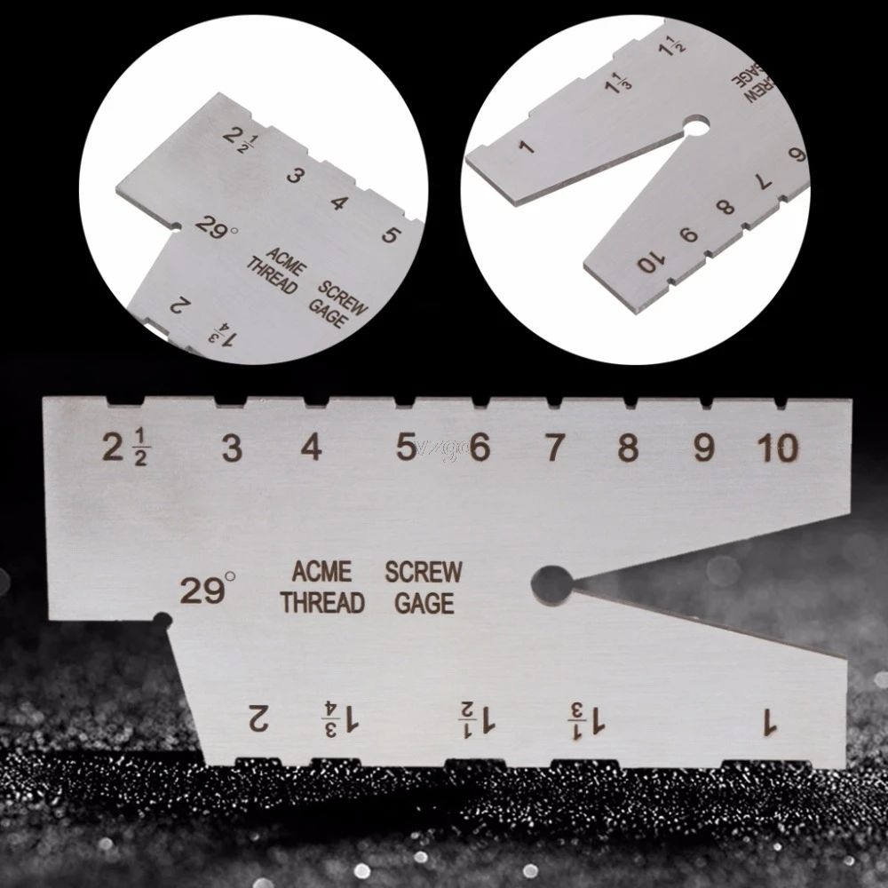 29 degree Acme Screw Thread Gauge Gage Grinding Stainless Steel Welding