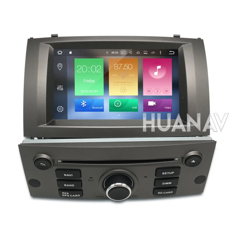 Flash Deal 7" Android 8.1 Car DVD Player Multimedia Stereo For Peugeot 407 2004 2005 2006 2007 2008 2009 2010 Auto radio GPS Navigation 5