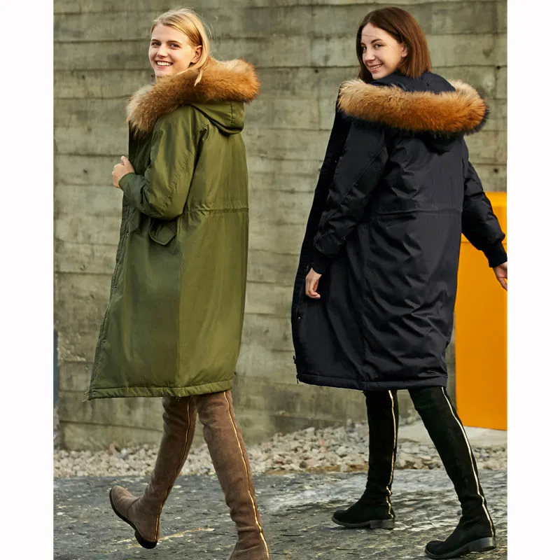 Fourrure Amii 2018 Lumière De Jackes Vintage D'hiver Chaud 90 Down Blanc navy Dow White Col Dow Long Femmes Broderie Casual Green Duvet Army Canard Épais army black Green Floral Coat Manteau Blue xYZYr7qnw