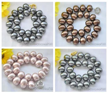 

X0288 20mm SOUTH SEA SHELL PEARL NECKLACE 17inch