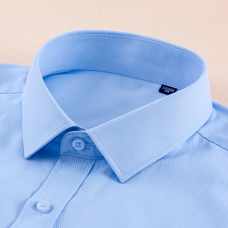 Plus Size 5XL 6XL 7XL Men Dress Shirts Mens Slim Fit Casual Shirt Formal Social Work Shirt blue white black camisa masculina