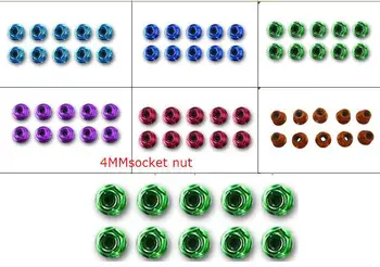

YUKALA 4mm socket nut for 1/10 radio control car 10 pcs /set