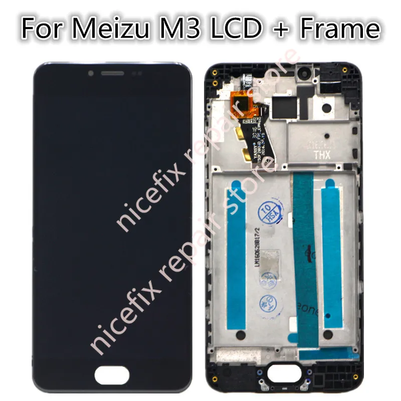 meizu m3 lcd display with frame  1