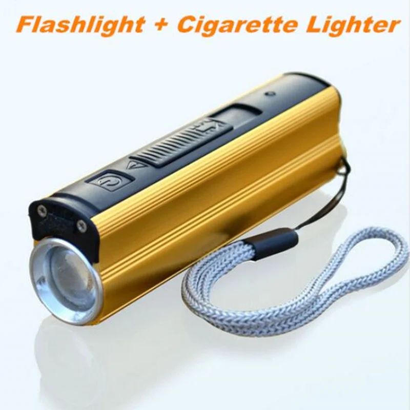 Многофункциональный яркий светодиодный фонарик, USB зарядка мобильного телефона, фонарь, зажигалка, товары для кемпинга/путешествий