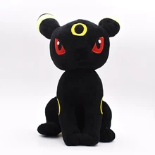 Новые сидящие Плюшевые игрушки Umbreon Eevee, мягкие набивные из аниме, Мультяшные куклы, детский подарок, большой размер 30 см