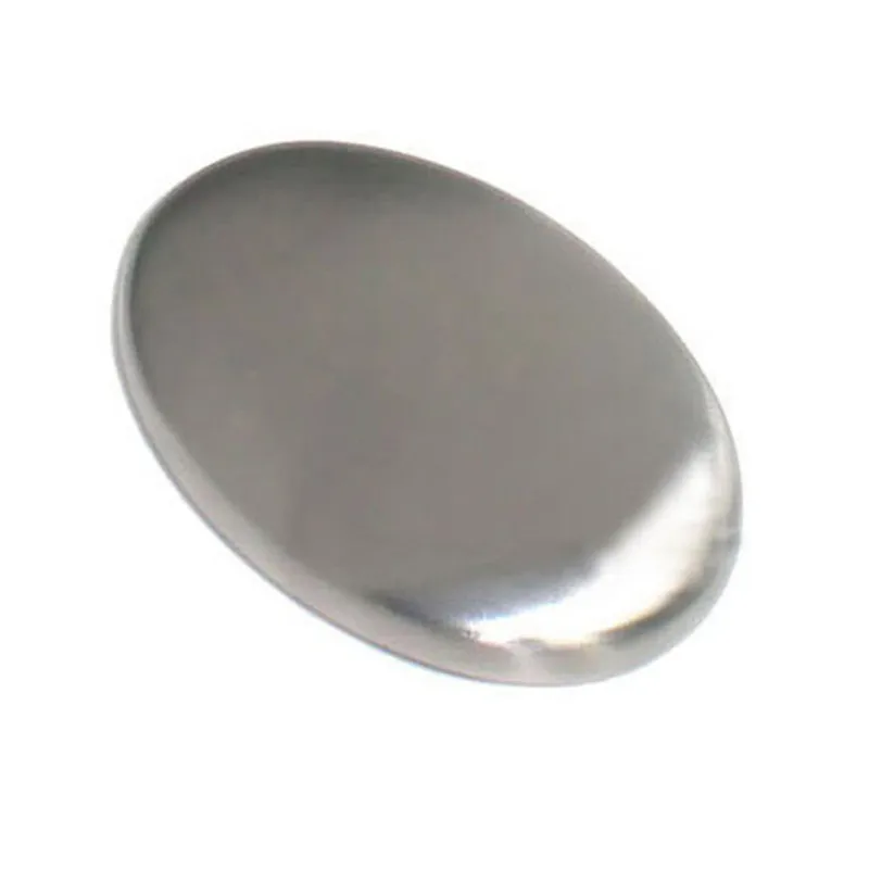 

Stainless Steel Soap Oval Shape Deodorize Smell From Hands Retail Magic Eliminating Odor Kitchen Bar Chef Soap DropShip
