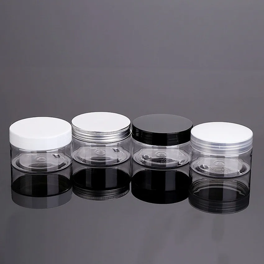 

4 pc Clear Plastic Mini Cosmetic Empty Jar Travel Box Eye shadow Acrylic Makeup Containers Face Cream Refillable Bottles