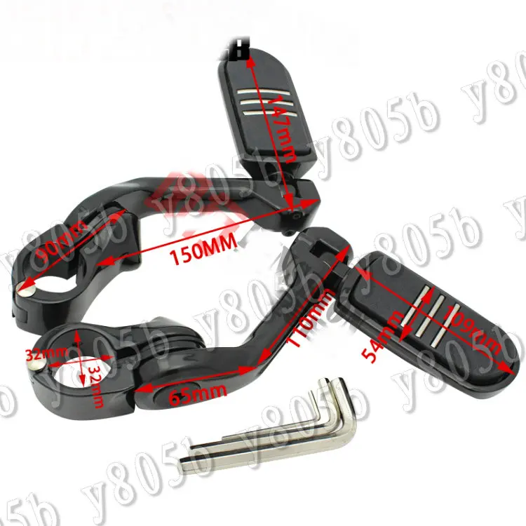 

Motorcycle Footrest Foot Pegs For Kawasaki Vulcan Classic VN 400 500 800 900 1200 1500 1600 2000 32mm-38mm Guard Crash Bars