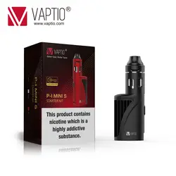 Электронная сигарета Vape комплект Vaptio P1 мини S 1300 mAh встроенный испаритель MOD 50 W жидкостью Vape пера 2,0 мл испарителя герметичные распылитель