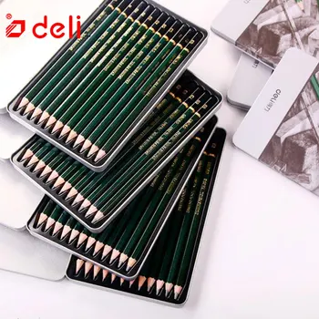 

Deli 12pcs Sketching Pencil Artist's Drawing Pencils Set for School Stationery Sketch Painting Carbon Pencil Artist Supplies