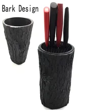Neue rinde design heißer verkauf multifunktionale kunststoff werkzeughalter messerblock für messer stand küchenutensilien lagerung