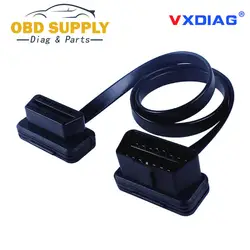 Promotio OBD2 автомобиля диагностический разъем кабель OBD 2 плоский тонкий как лапша OBDII OBD2 16Pin ELM327 мужчин и женщин локоть