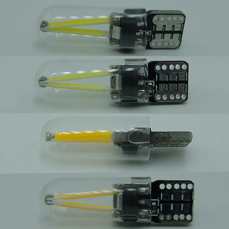 2 шт. 24v 12v внешнее освещение T10 w5w светодиодных фар для авто 194 силиконовый COB