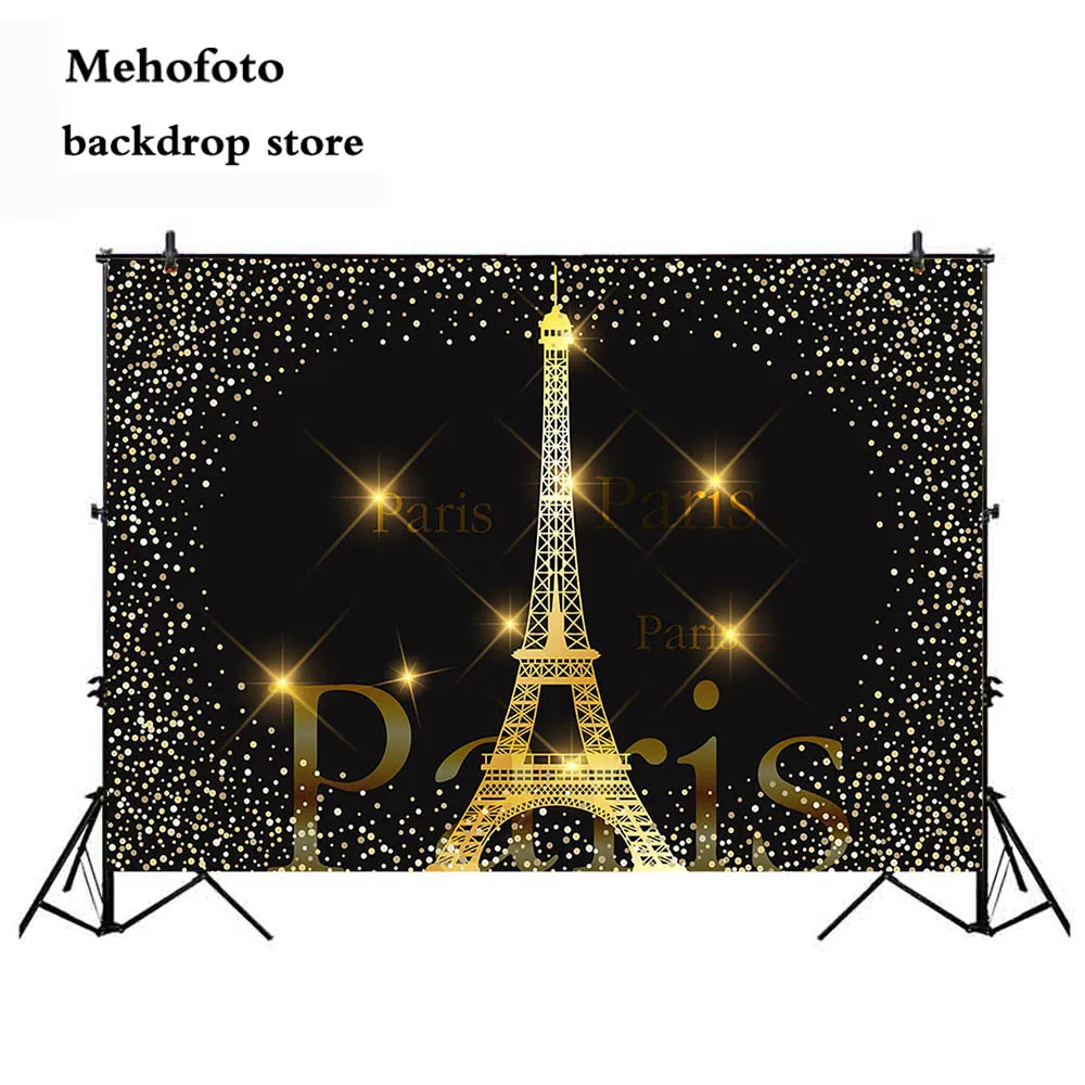Hot Queen 10x6.5ft Photo Backdrop Eiffel Tower Gold Fireworks Photography Background Vinyl Photobooth Props Hot Queen 10x6.5ft Photo Backdrop Eiffel Tower Gold Fireworks Photography Background Vinyl Photobooth Props