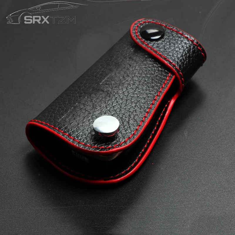

SRXTZM New Hot Sale Leather Car Key Cover Keychain Case For Mercedes Benz W204 W203 W205 W211 C S E Class GLA GLK Remote Holder
