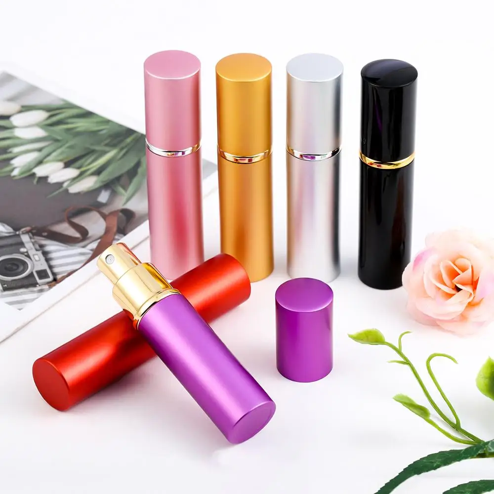 10ML Mini Portable For Travel Aluminum Refillable Perfume Bottle With Spray&Empty Cosmetic Containers With Atomizer Hot Sale