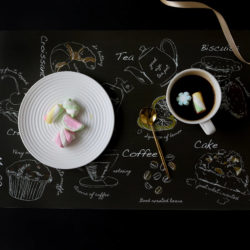 النباتات الخضراء فلامنغو نمط تحديد الموقع Pvc طاولة طعام حصيرة القرص عاء سادة الوقايات طاولة مقاومة للمياه القماش سادة زلة مقاومة سادة