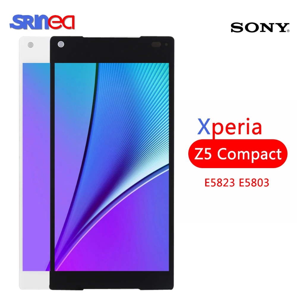

LCD For Sony Xperia Z5 Compact Mini E5803 E5823 LCD Display Touch Screen Digitizer Sensor Assembly with Frame Adhesive