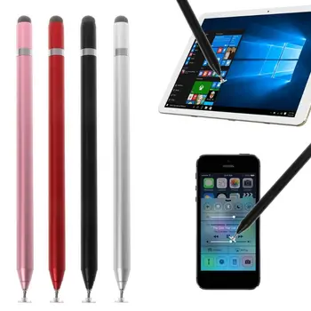 

2 in 1 Mutilfuction Fine Point Round Thin Tip Touch Screen Pen Capacitive Stylus Pen For iPad iPhone All Mobile Phones Tablet