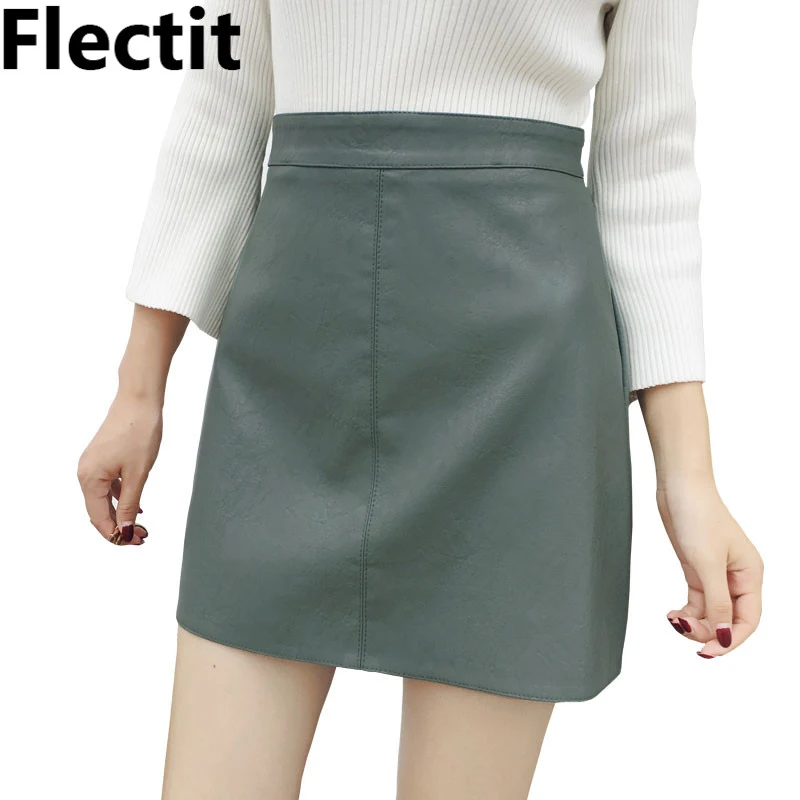 Flectit женские туфли лодочки из искусственной кожи с юбкой высокой талией