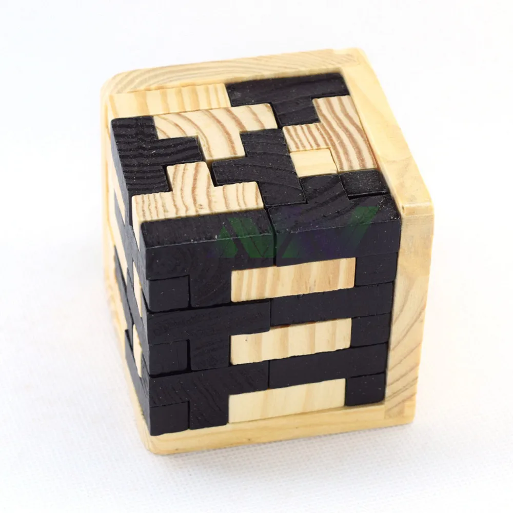 Игрушка для Тренировки Мозга Швейцарский куб Kong Ming Lock Luban Lock Деревянный волшебный куб развивающая игрушка для взрослых детей