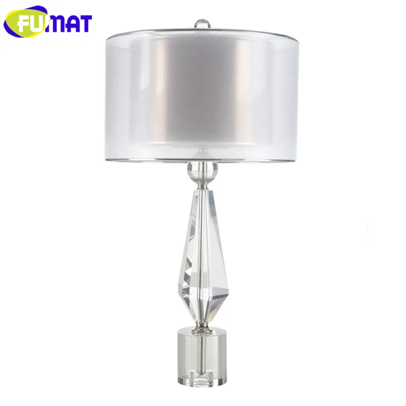 

Modren Crystal Table Lamps Living Room Bedside Light American Style Minimalist Designers Study Table Desk Lamp Dia38cm H74cm