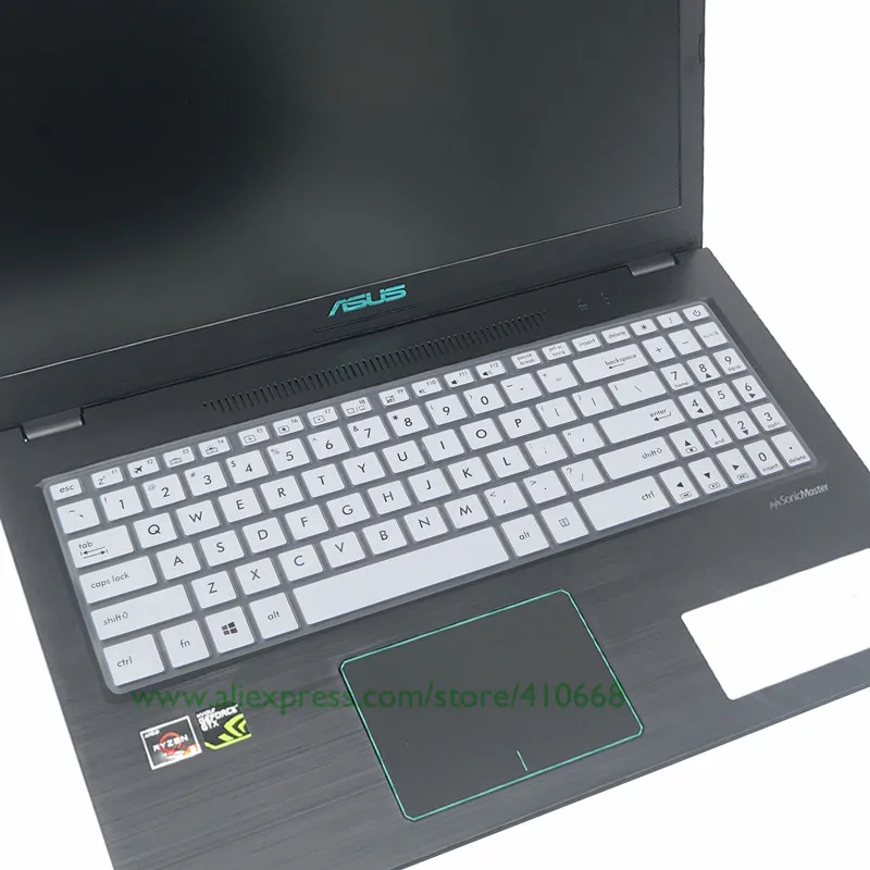 Чехол-клавиатура для ноутбука Asus VivoBook Pro 15 YX570 YX570U/ZD FX570 F570U N580G NX580V N580VD 15,6 дюймов - Цвет: White