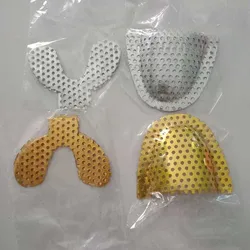 20PCS Dental Lab Denture materials Silver Reinforcement Mesh metal reinforced net