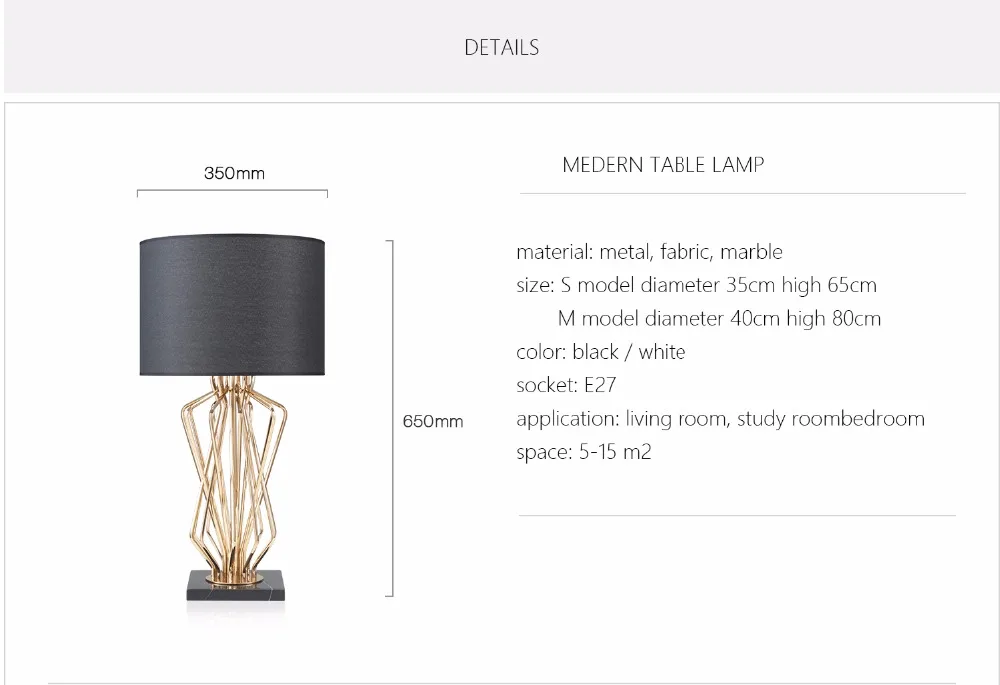 Ditoon Marble Led Table Lamp (5)