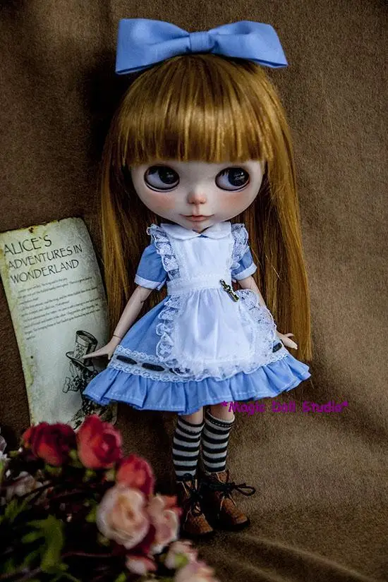 Горячая Распродажа Blyth Doll Blue Alex платье Набор для Neoblythe Doll Blythedoll аксессуары для 1 шт. платье для куклы