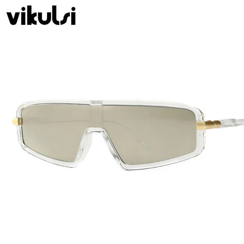 Винтажные очки с плоским верхом мужские Летние Стильные Солнцезащитные очки Брендовые дизайнерские женские очки от солнца Gafas Oculos De Sol UV400 - Цвет линз: E88transparent silve